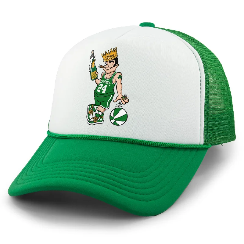 18x Boston Basketball Champions Leprechaun Foam Trucker Hat