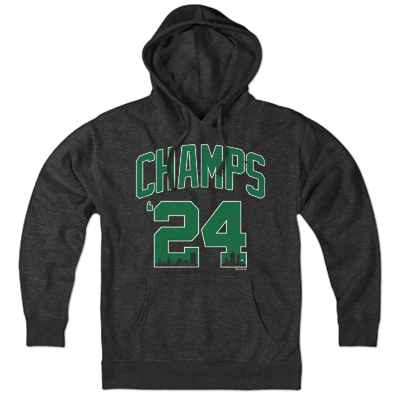 2024 Champs Boston Basketball Championship Hoodie