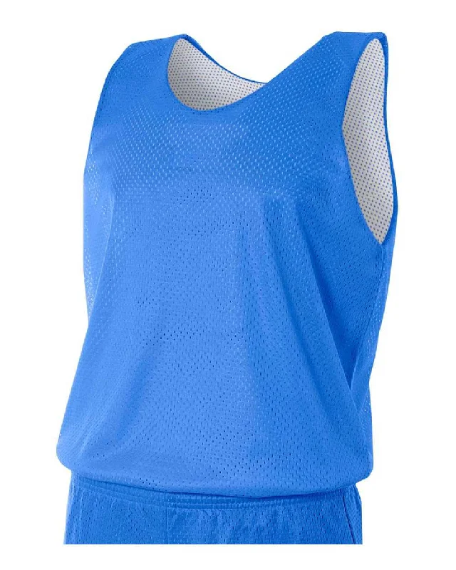 A4 N2206 Youth Reversible Mesh Tank - Royal White