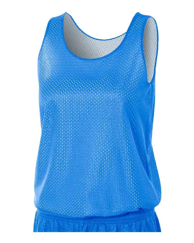 A4 NW1000 Women's Reversible Mesh Tank - Royal White