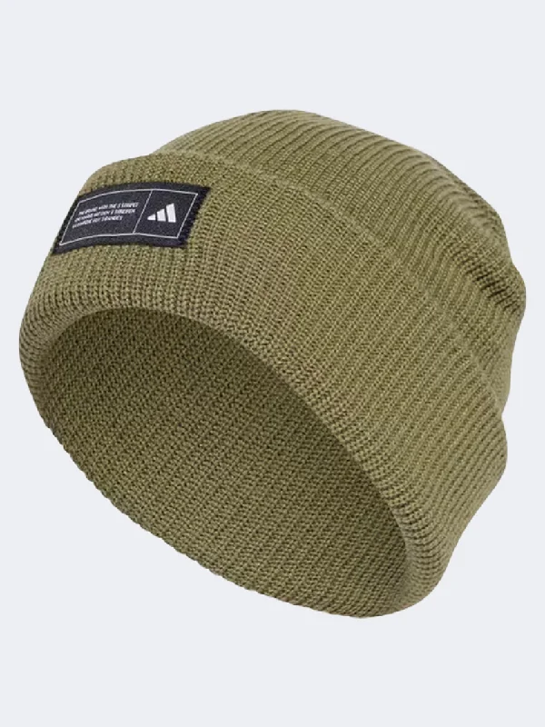 Adidas Essentials Cuffed Unisex training Beanie Green/Black/White