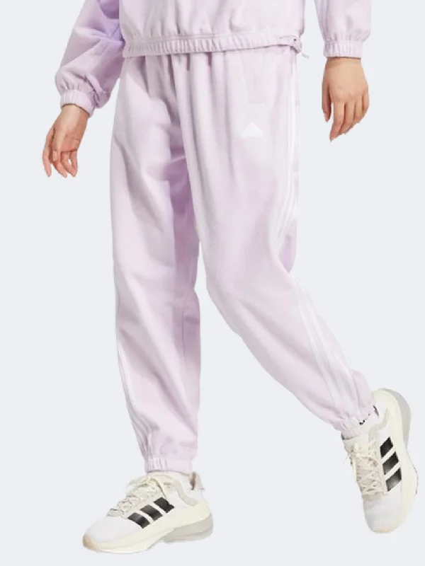 Adidas Future Icons 3 Stripes Women Sportswear Pant Ice Lavender