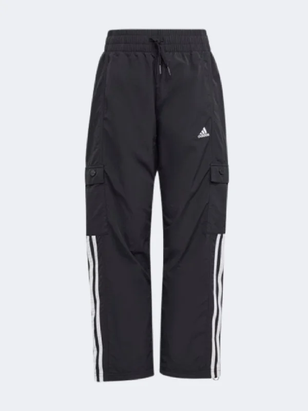 Adidas Jam Woven Kids-Unisex Sportswear Pant Black/White