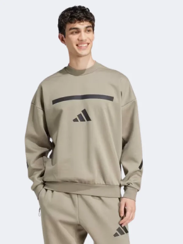 Adidas New Z N E Men Sportswear Sweatshirt Clay