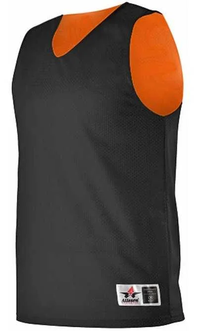 Alleson Athletic 506CR Men's Reversible Tank - Black Orange