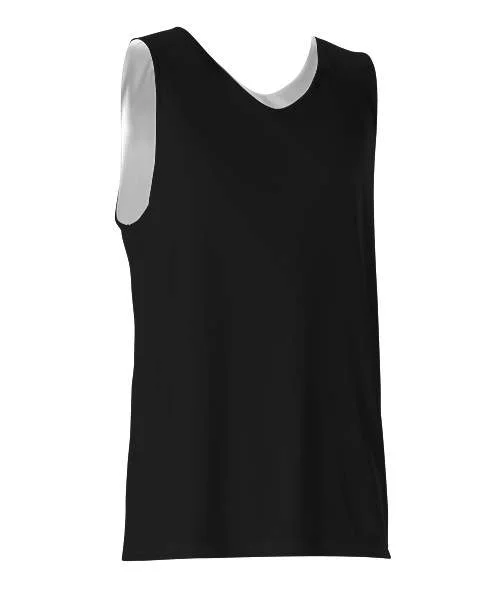 Alleson Athletic 506CR Men's Reversible Tank - Black White