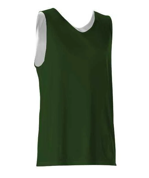 Alleson Athletic 506CR Men's Reversible Tank - Forest White