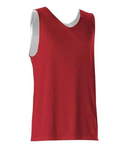 Alleson Athletic 506CR Men's Reversible Tank - Scarlet White