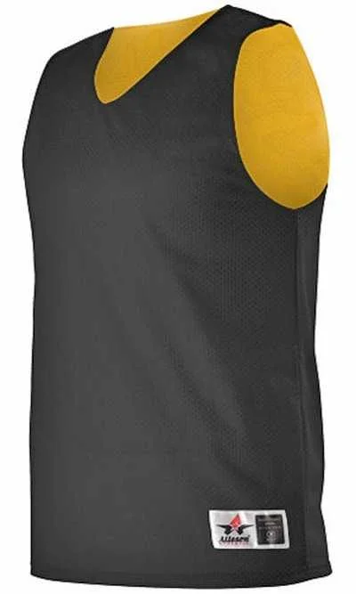 Alleson Athletic 560R Adult Reversible Mesh Tank - Black Gold