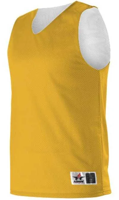 Alleson Athletic 560R Adult Reversible Mesh Tank - Gold White