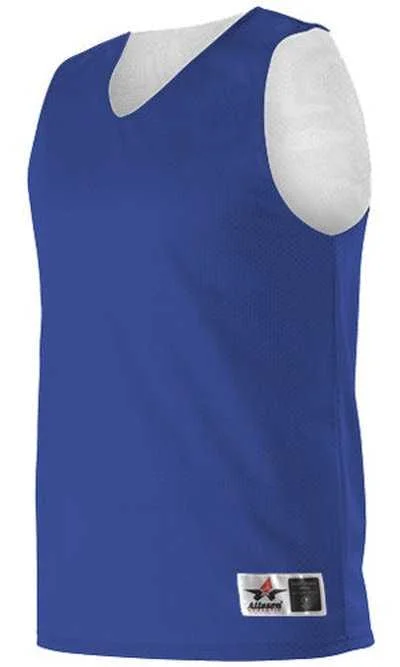 Alleson Athletic 560R Adult Reversible Mesh Tank - Royal White