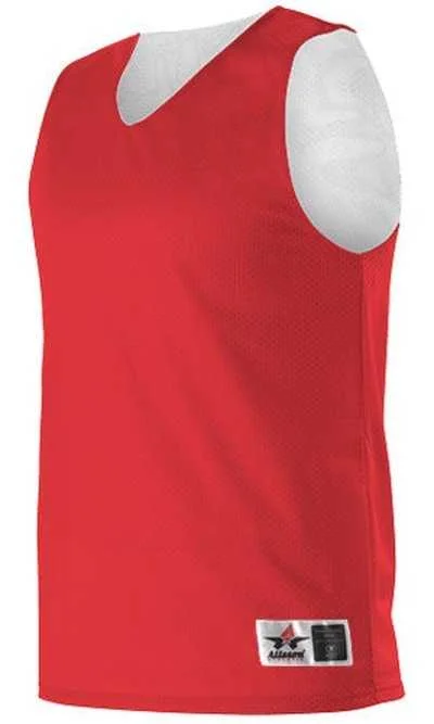 Alleson Athletic 560R Adult Reversible Mesh Tank - Scarlet White