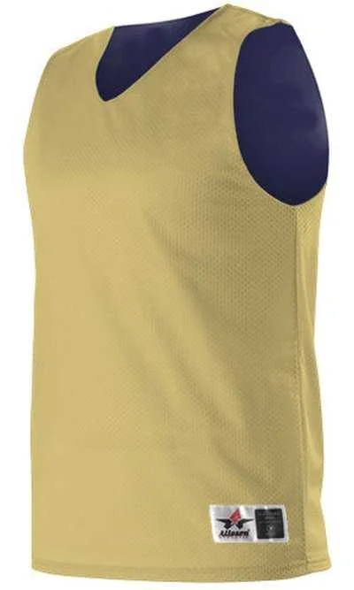 Alleson Athletic 560R Adult Reversible Mesh Tank - Vegas Gold Navy