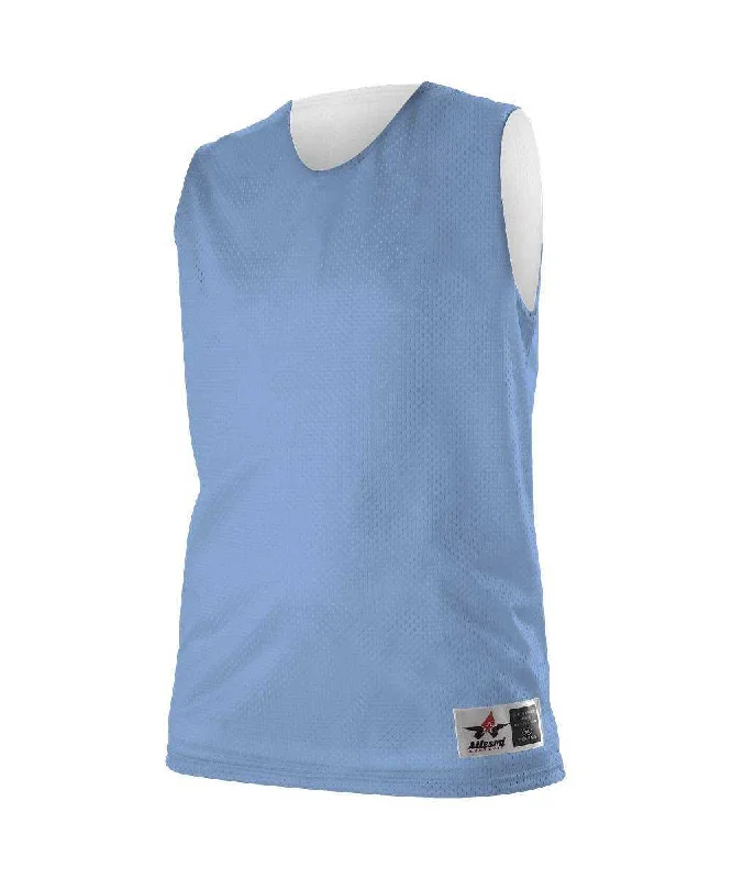 Alleson Athletic 560RW Women's Reversible Mesh Tank - Carolina Blue White