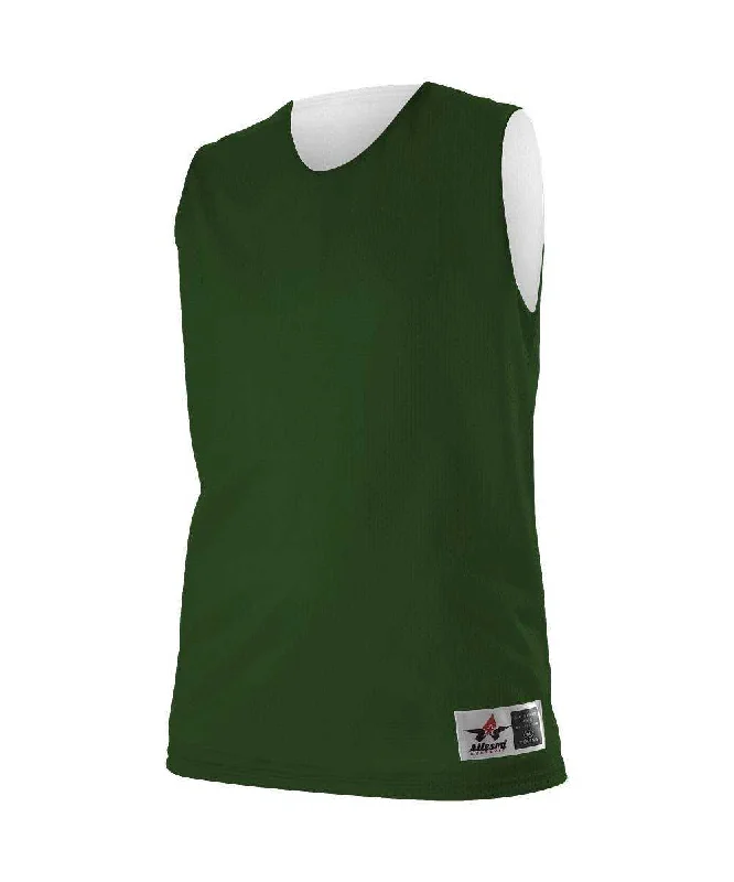 Alleson Athletic 560RW Women's Reversible Mesh Tank - Forest White