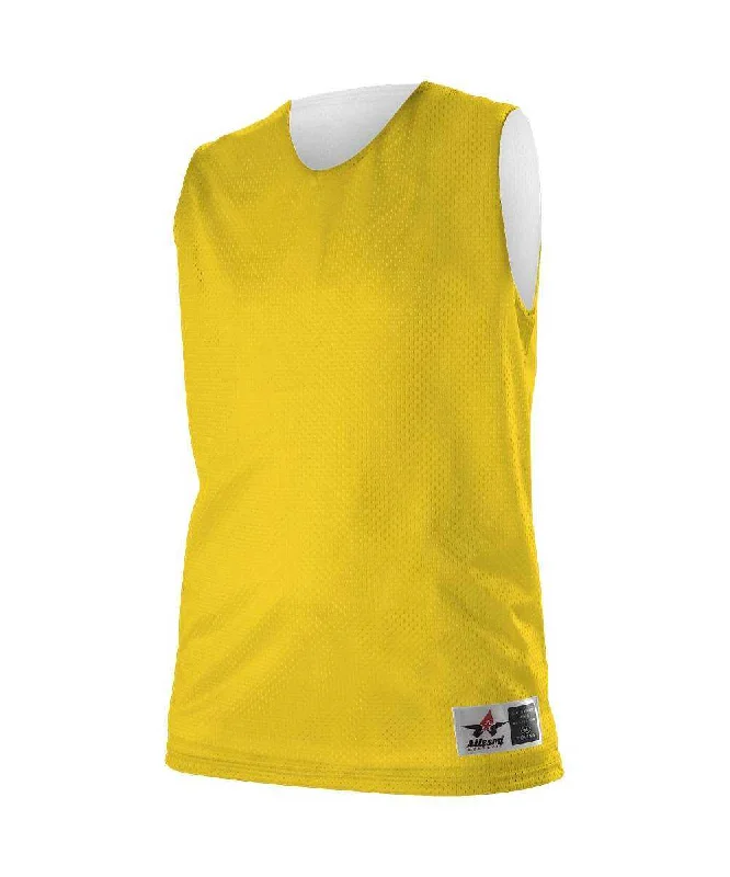 Alleson Athletic 560RW Women's Reversible Mesh Tank - Gold White