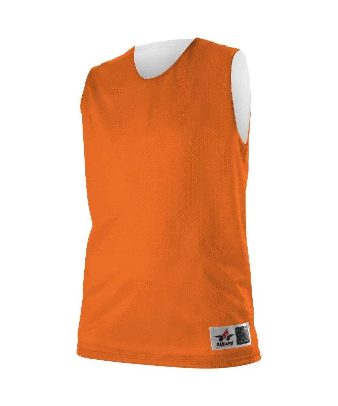 Alleson Athletic 560RW Women's Reversible Mesh Tank - Orange White