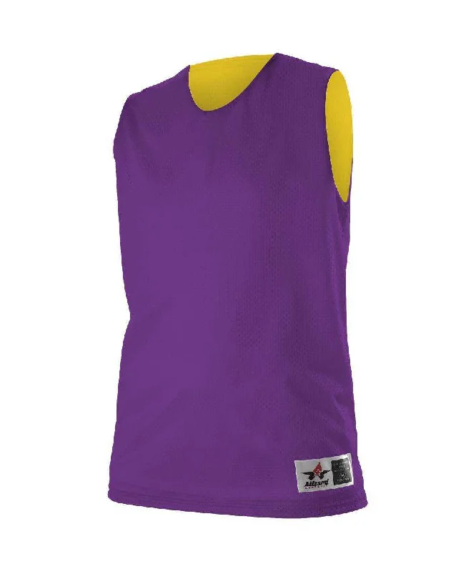 Alleson Athletic 560RW Women's Reversible Mesh Tank - Purple Gold