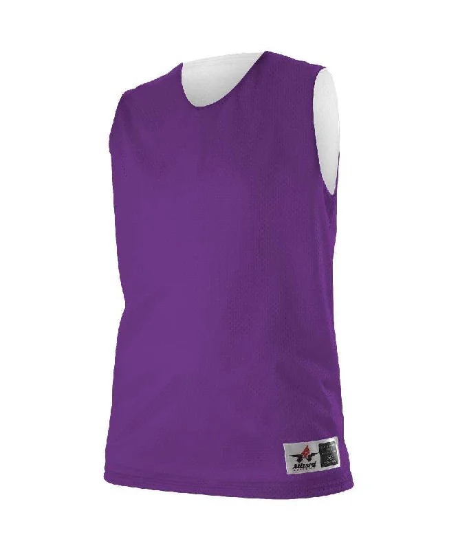 Alleson Athletic 560RW Women's Reversible Mesh Tank - Purple White