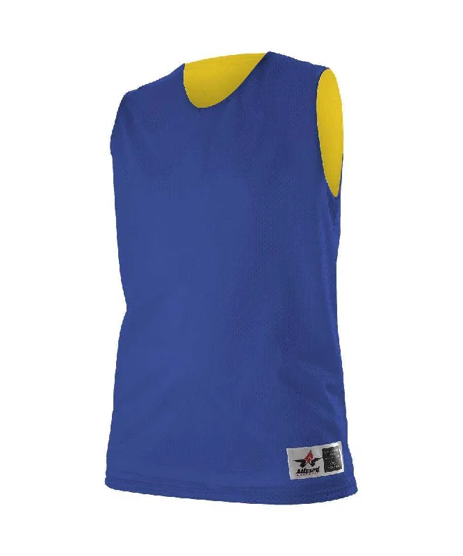 Alleson Athletic 560RW Women's Reversible Mesh Tank - Royal Gold