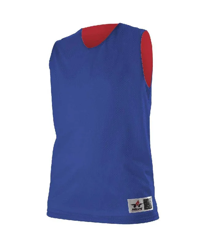 Alleson Athletic 560RW Women's Reversible Mesh Tank - Royal Scarlet