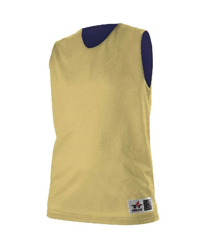 Alleson Athletic 560RW Women's Reversible Mesh Tank - Vegas Gold Navy