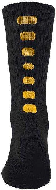 Augusta 6091 Color Block Crew Sock - Black Gold