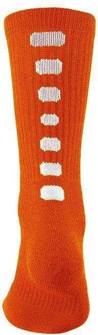 Augusta 6091 Color Block Crew Sock - Orange White