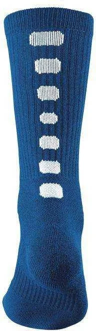 Augusta 6091 Color Block Crew Sock - Royal White