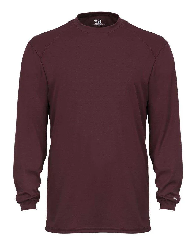 Badger Sport 4104 B-Core Long Sleeve Tee - Maroon