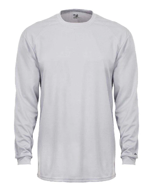 Badger Sport 4104 B-Core Long Sleeve Tee - Silver