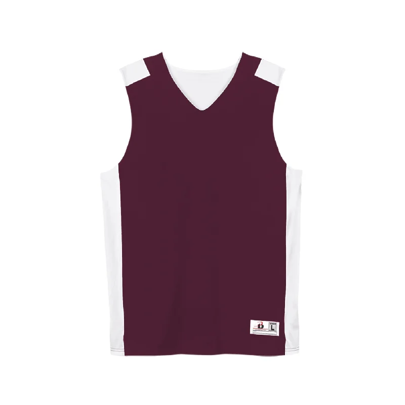 Maroon/White