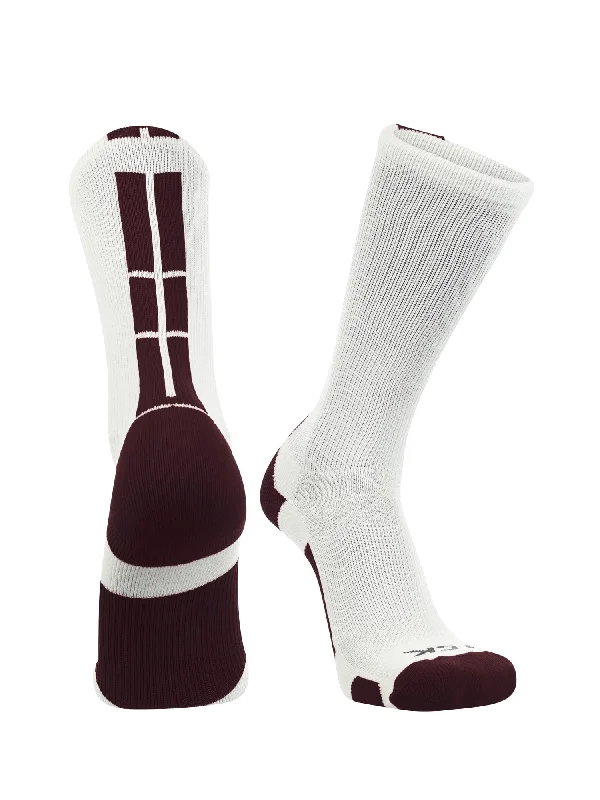 White/Maroon