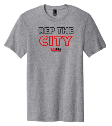 Bay City Grey T-Shirt W/ Rep The City Logo