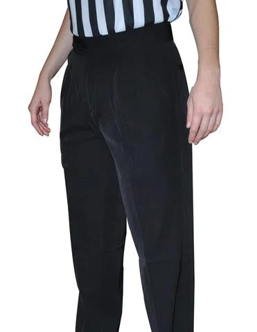 BKS272-Smitty Women's 100% Polyester Pleated Pants w/ Slash Pockets