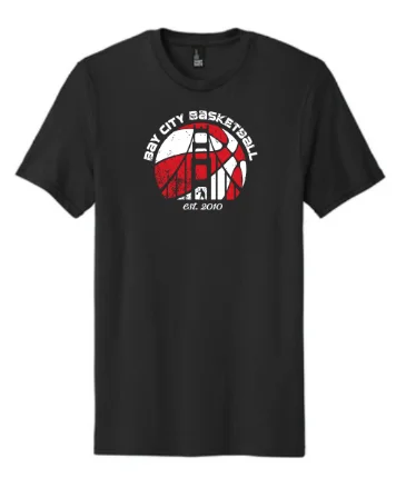 Black Circle Logo T Shirt District Tri Blend 10th Anniversary