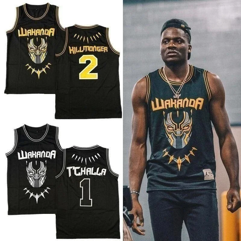 Black Panther - Wakanda - T'Challa | Killmonger Official Movie Basketball Jerseys