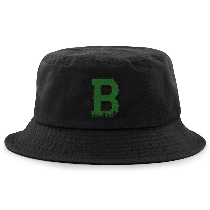 Boston B Green Skyline Bucket Hat