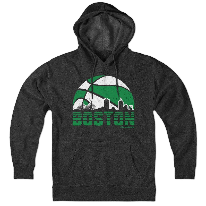 Boston Basketball Skyline Hoodie