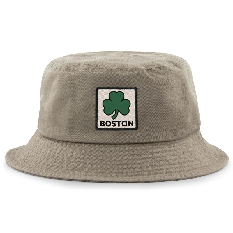 Boston Shamrock Printed Patch Bucket Hat