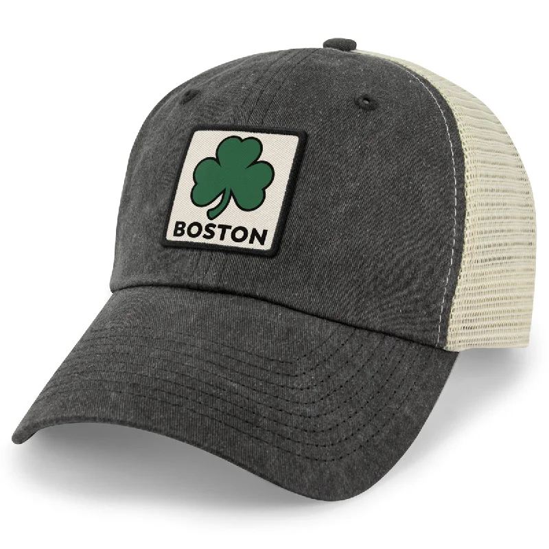 Boston Shamrock Printed Patch Relaxed Trucker