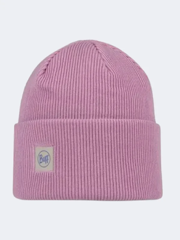 Buff Crossknit Solid Unisex Lifestyle Beanie Camelia Pink