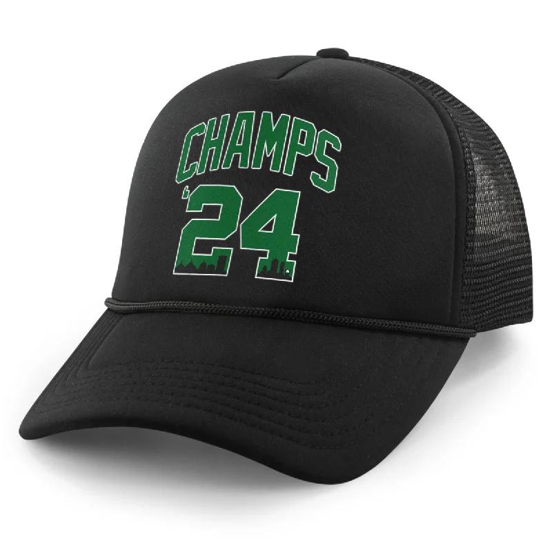 Champs '24 Boston Basketball Foam Trucker Hat