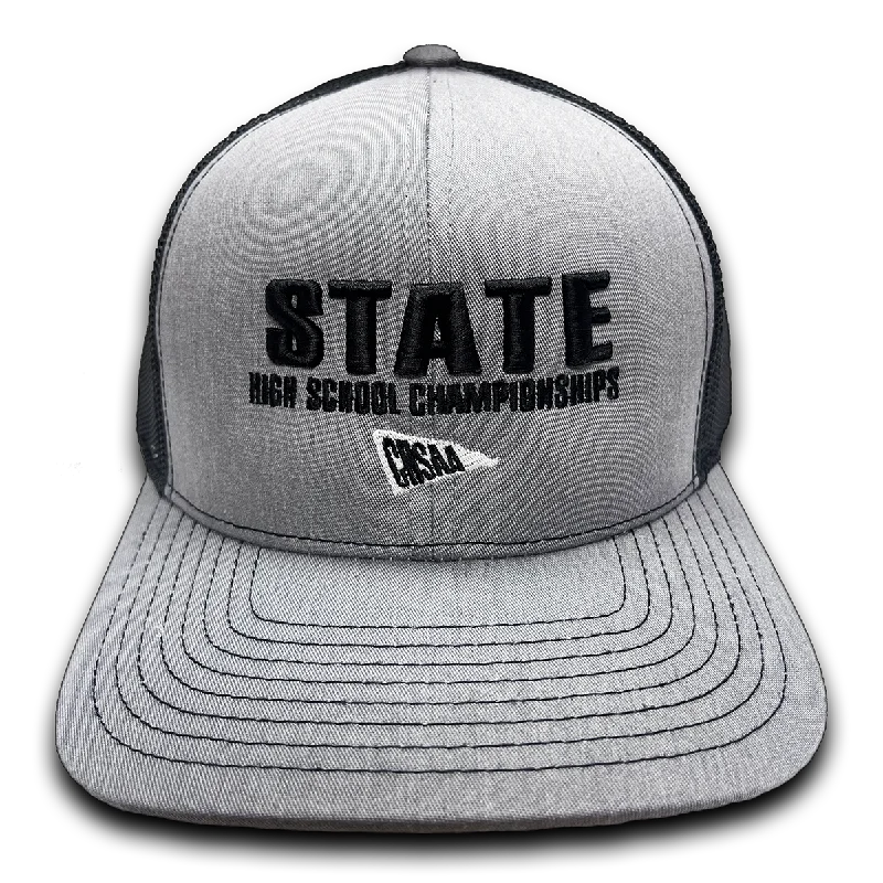 CHSAA State Championship Charcoal Gray & Black Cap