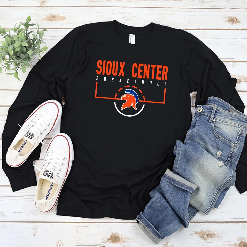 HALF COURT BASKETBALL LONG SLEEVE TEE