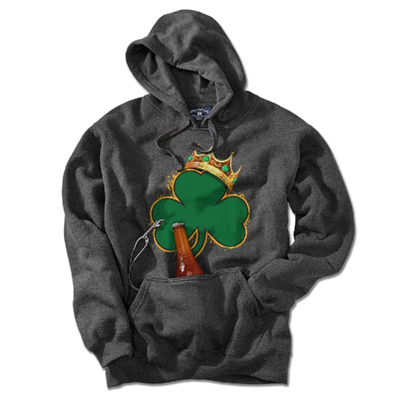 Crowned Shamrock Boston Basketball Champions Tailgater Hoodie