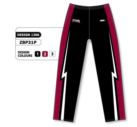 Athletic Knit Custom Sublimated Basketball Warm Up Pant Design 1306