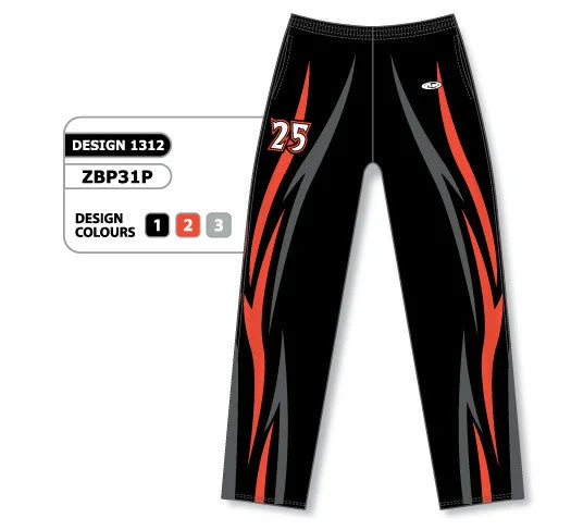 Athletic Knit Custom Sublimated Basketball Warm Up Pant Design 1312