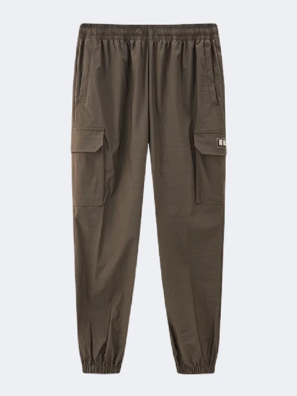 Erke Casual Cropped Men Lifestyle Pant Dark Brown