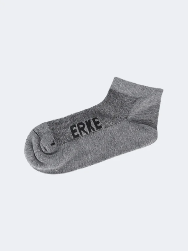 Erke Flat Men Training Sock Dark Heather Grey